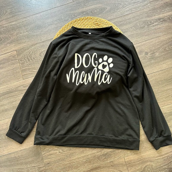Dog Mom Black Sweater size 2x - Picture 2 of 3